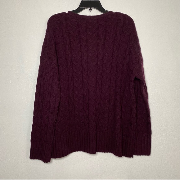 Jarbo Wool Cashmere Blend Cable Knit Sweater 2 M - Picture 7 of 8